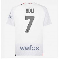 Pánský Fotbalový dres AC Milan Yacine Adli #7 2023-24 Venkovní Krátký Rukáv